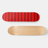 Rode Maroon Strepen Ontwerp Persoonlijk Skateboard (Horizontaal)
