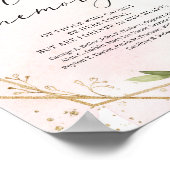 Rode marsala bordeauxrood huwelijksbord ter nageda poster (Hoek)