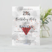 Rode martini cocktail op wit kaart (Staand voorkant)