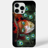 RODE MASK MET PEACOCK FEATHERS MASQUERADE PARTIJ Case-Mate iPhone CASE (Achterkant)