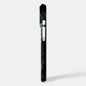 RODE MASK MET PEACOCK FEATHERS MASQUERADE PARTIJ Case-Mate iPhone CASE (Achterkant / Links)