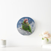 Rode Mask Paraket Wall klok (Huis)