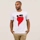 rode masker T-shirt (Voorkant volledig)
