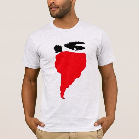 rode masker T-shirt (Voorkant)