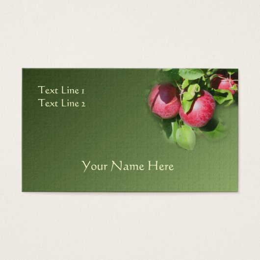 Rode McIntosh-appels op de Natuur van de bomen Visitekaartjes (Voorkant)
