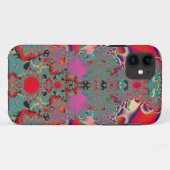 Rode Meditatieve Fractale Abstracte Kunst Case-Mate iPhone Case (Achterkant (horizontaal))