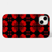 Rode Meervoudige Hartenschietende Case-Mate iPhone Case (Achterkant (horizontaal))