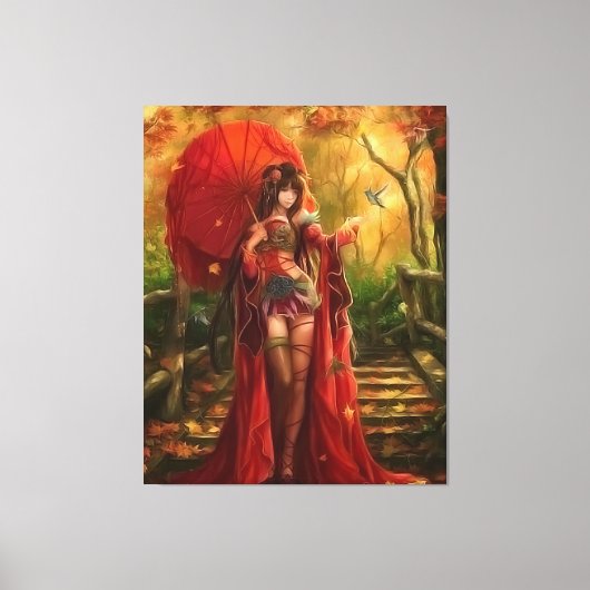 Rode melk canvas afdruk (Voorkant)