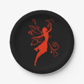 Rode melk papieren bordje (Voorkant)