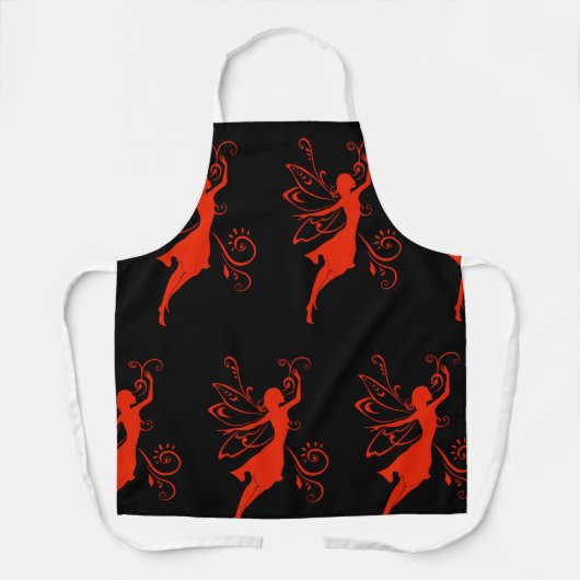 Rode melk schort (Voorkant)