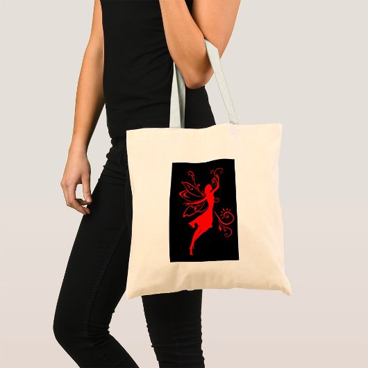 Rode melk tote bag