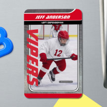 Rode Metal IJshockey Ruilkaart Magnetische Droge E