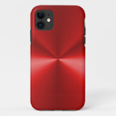 Rode metalen Case-Mate iPhone case (Achterkant)