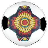 Rode Mexicaan Talavera Tile potterijkunst Voetbal (Gedraaid)