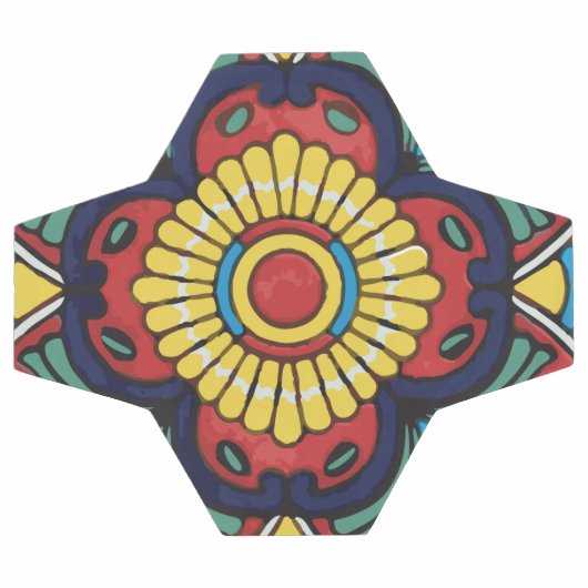 Rode Mexicaan Talavera Tile potterijkunst Voetbal (Enkel)