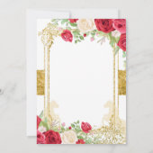 Rode Mexicaanse Fiesta Floral 30ste verjaardag Kaart (Achterkant)