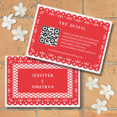 RODE MEXICAANSE PAPEL PICADO BEHUIZING KAART