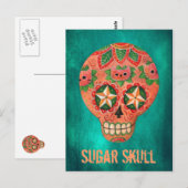 Rode Mexicaanse Suikerhuid Briefkaart (Voorkant / Achterkant)