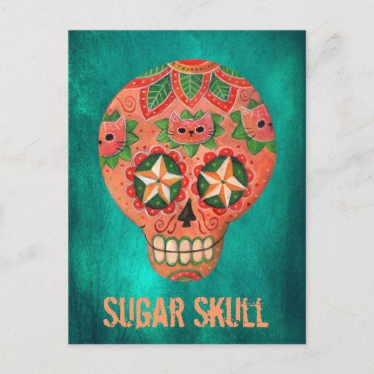 Rode Mexicaanse Suikerhuid Briefkaart (Voorkant)
