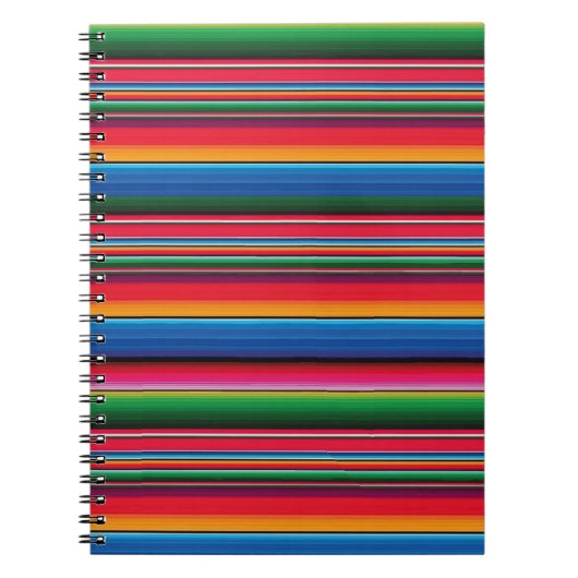 Rode Mexicaanse traditionele deken Sarape Saltillo Notitieboek (Voorkant)