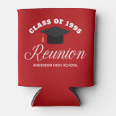 Rode middelbare school reünie gepersonaliseerde pa blikjeskoeler (Voorkant)
