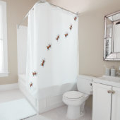 Rode mieren die in je huis kruipen douchegordijn (In situ)