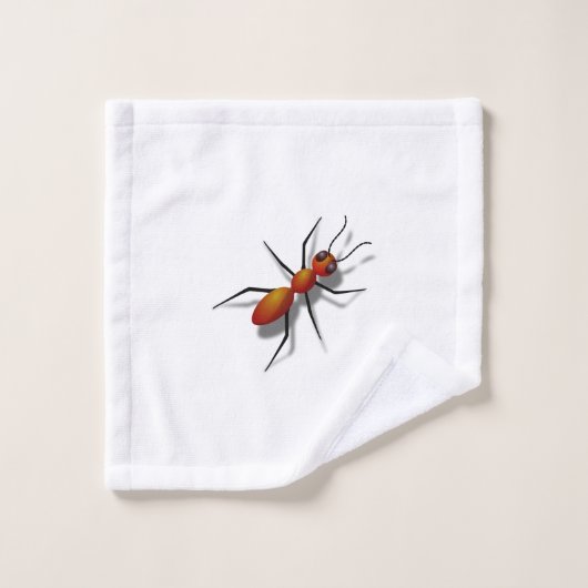 Rode mieren die in je huis kruipen washandje (Wasdoekje)