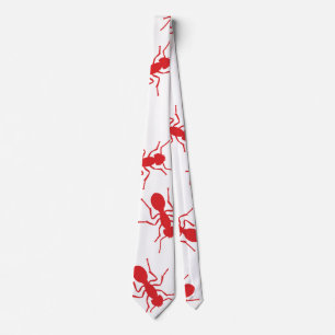 Rode mieren, mierennest. Halloween Stropdas