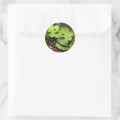 Rode mieren ronde sticker (Tas)