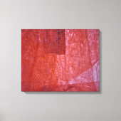 Rode minimalisme opgerekt canvasprint, gewoon rood canvas afdruk (Voorkant)