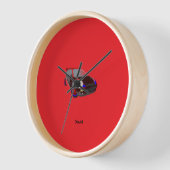 Rode minimalistische aangepaste foto naam geperson (Hoek)