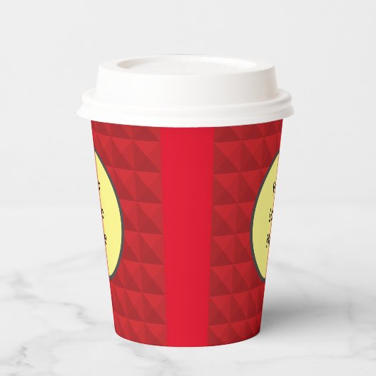 Rode minnaar papieren bekers (Links)