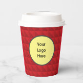 Rode minnaar papieren bekers (Achterkant)