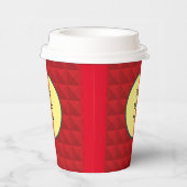 Rode minnaar papieren bekers (Rechts)