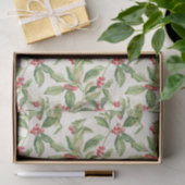 Rode Mistletoe Vintage Christmas Tissue Papier (Geschenk)