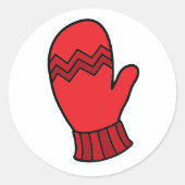 Rode Mitten Sticker (Voorkant)