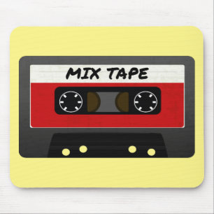 Rode Mix Tape - Geschenk geïnspireerd door de jare Muismat