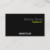 Rode mixtape visitekaartje (Achterkant)