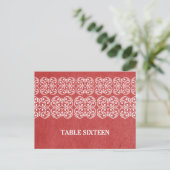 Rode moderne Bohemen Briefkaart (Staand voorkant)