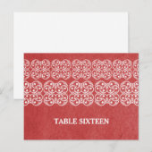 Rode moderne Bohemen Briefkaart (Voorkant / Achterkant)