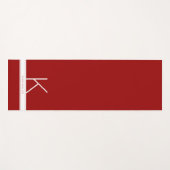 Rode moderne eenvoudige stripper yogamat (Voorkant (horizontaal))