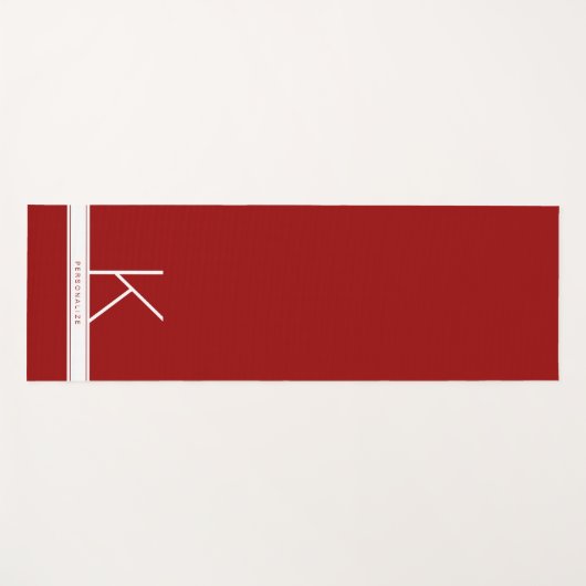 Rode moderne eenvoudige stripper yogamat (Voorkant (horizontaal))