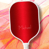 Rode moderne elegante typografie Minimale aangepas Pickleball Paddle