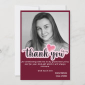 Rode moderne foto-afstuderen, gedurfd met eenvoudi (Voorkant)