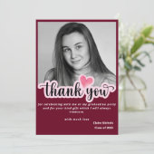 Rode moderne foto-afstuderen, gedurfd met eenvoudi (Staand voorkant)