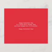 Rode moderne kalligrafie Fijne Galentine's Day kaa (Achterkant)