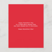 Rode moderne kalligrafie Foto Happy Galentine's Da (Achterkant)