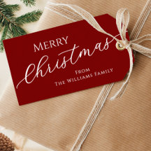 Rode moderne minimalistische vrolijke kerst