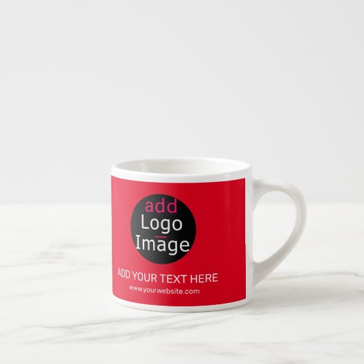 Rode moderne professionele zakelijke chique aangep espresso kop (Rechts)