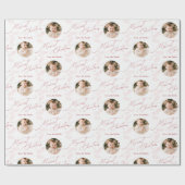 Rode moderne script Prettig kerstfeest Familie 2 f Cadeaupapier (Vlak)